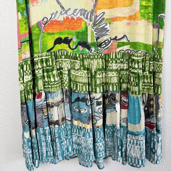 Jams World Hattie dress Face print art drop waist S - Picture 7 of 10